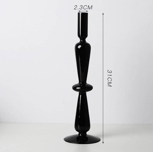 {Fiddlehead Craftsman} Mid-Century Modern Taper Holder :: Black #1