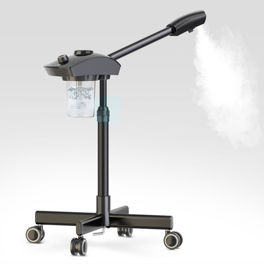 DEER BEAUTY Professional Ionic Facial Steamer – Hot Mist Steam Machine for Salon Spa Home Use Aromatherapy Face Steamer for Facial with Ozone for Moisturized Skin Cleans Pores Makes Skin Fir