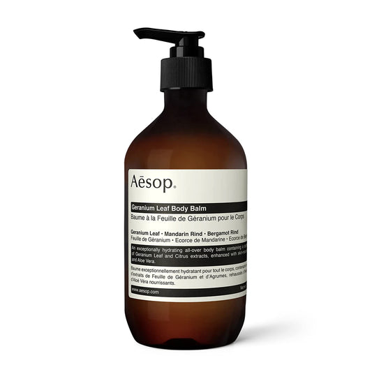 Aesop Geranium Leaf Body Balm | 500mL/16.67oz | Paraben, Cruelty-free & Vegan