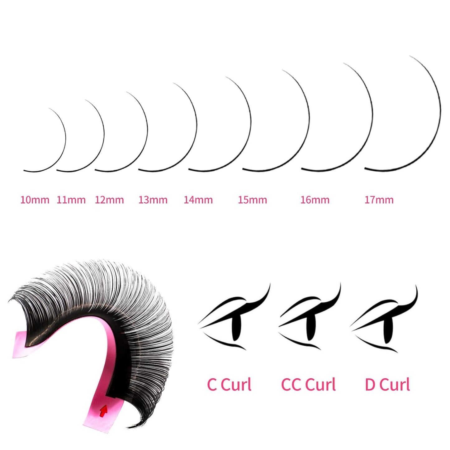 VEYES INC Cashmere Volume Lash Extensions C CC D DD LD L B J M Curl 0.03-0.20 thickness, Super Matte Black Individual Eyelashes Tray, Professional Supplies for Lash Techs (0.05 D 8-16mm)