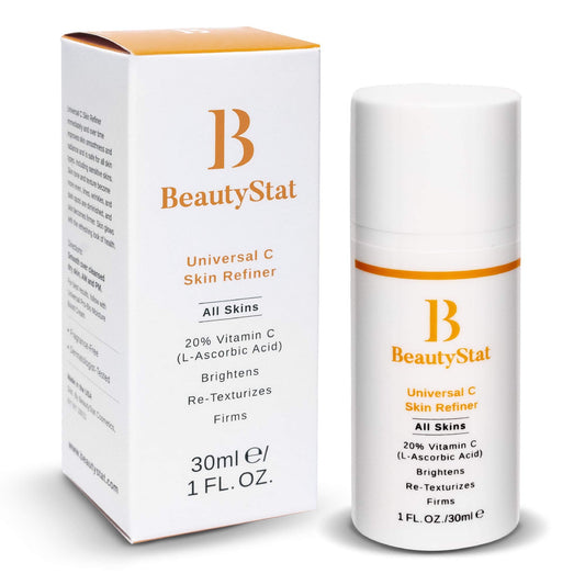 BeautyStat Universal C Skin Refiner - Serum for Face, 20% Pure L-Ascorbic Acid (Vitamin C) (30ml / 1.0 oz)