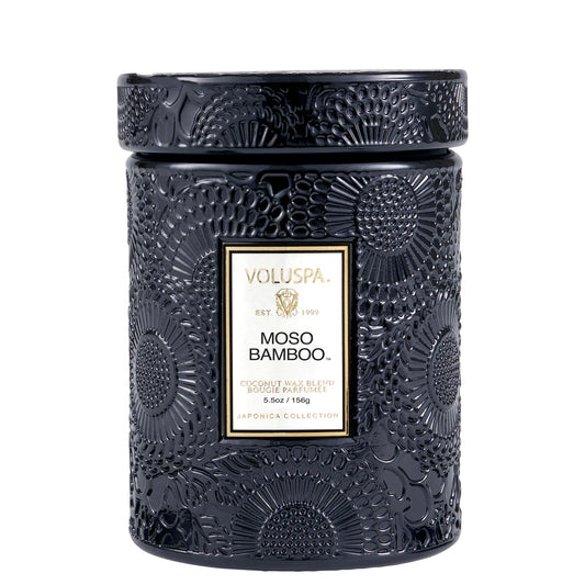 {Voluspa} Glass Jar Candle with Lid :: Moso Bamboo :: Small