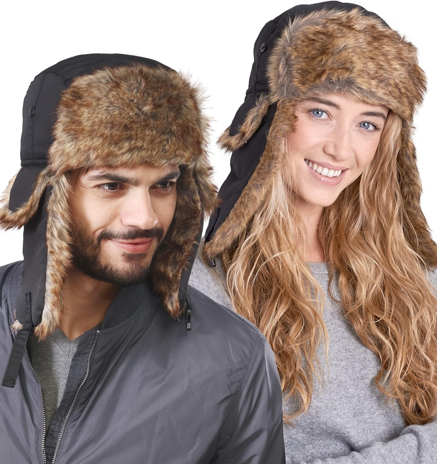 Ushanka hat -  Headwear - Winter Trapper Hat - Russian Ushanka Trooper Aviator Hats for Men & Women - Snow Eskimo Hat with Ear Flaps - Premium Bomber Hats from Concordia Style Boutique - Just $32.43! Shop now at Concordia Style Boutique