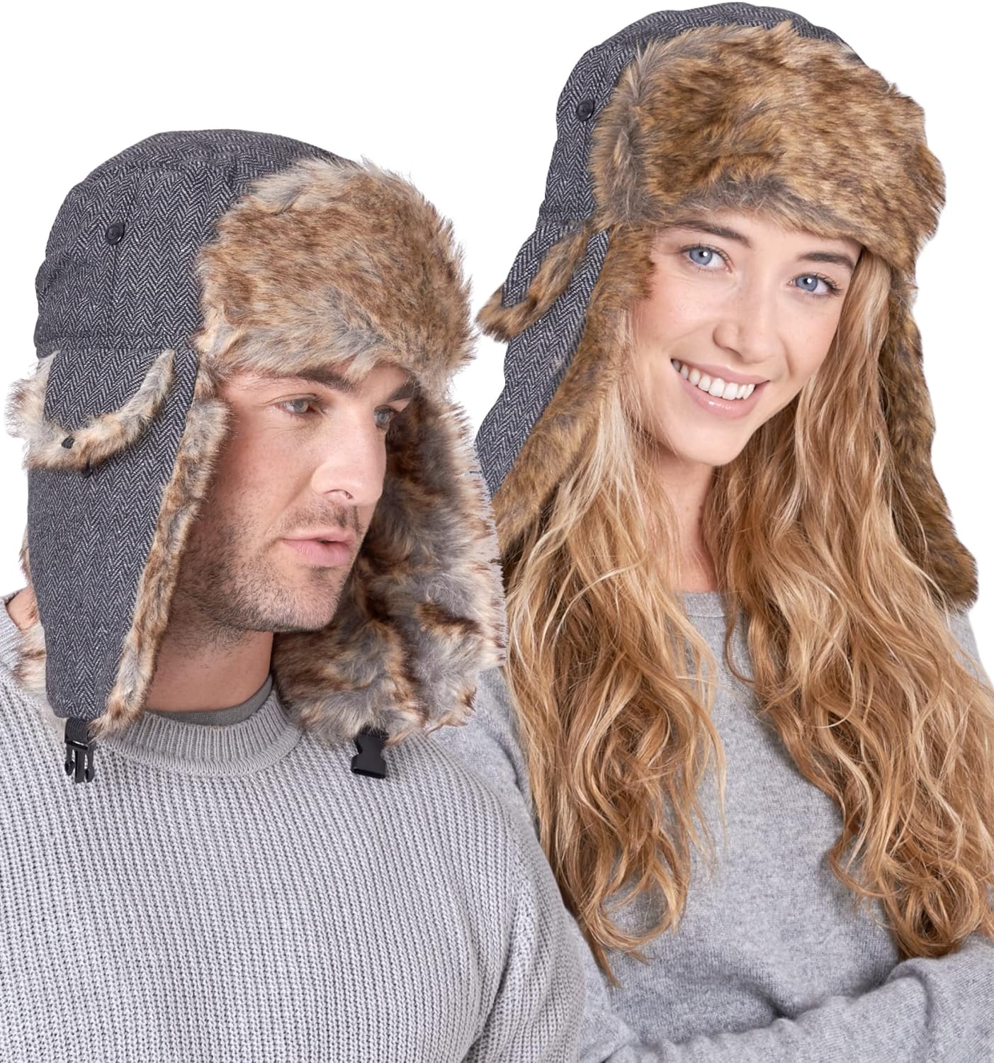 Ushanka hat -  Headwear - Winter Trapper Hat - Russian Ushanka Trooper Aviator Hats for Men & Women - Snow Eskimo Hat with Ear Flaps - Premium Bomber Hats from Concordia Style Boutique - Just $32.43! Shop now at Concordia Style Boutique