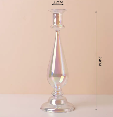 {Fiddlehead Craftsman} Mid-Century Modern Taper Holder :: Iridescent #4