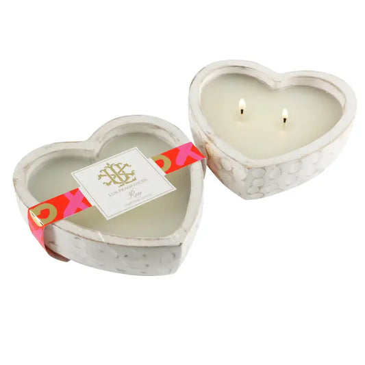 White Rose Candle