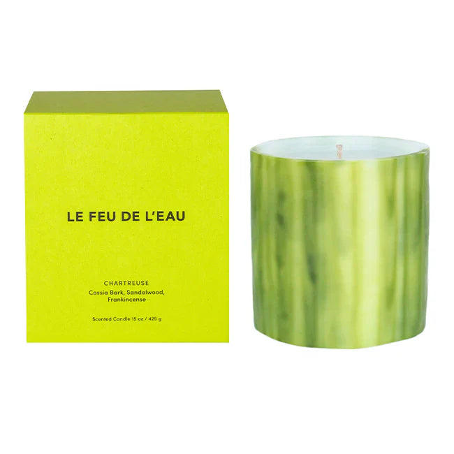 {Le Feu De L'eau} Artisanal Scented Candle :: Chartreuse