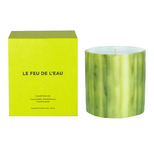 {Le Feu De L'eau} Artisanal Scented Candle :: Chartreuse