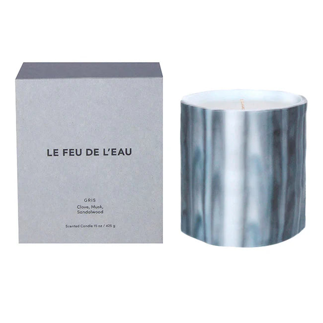 {Le Feu De L'eau} Artisanal Scented Candle :: Gris