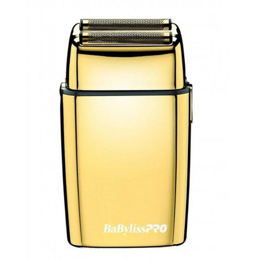 BabylissPro FoilFX02 Cordless Rechargeable Metal Double Foil Shaver Gold
