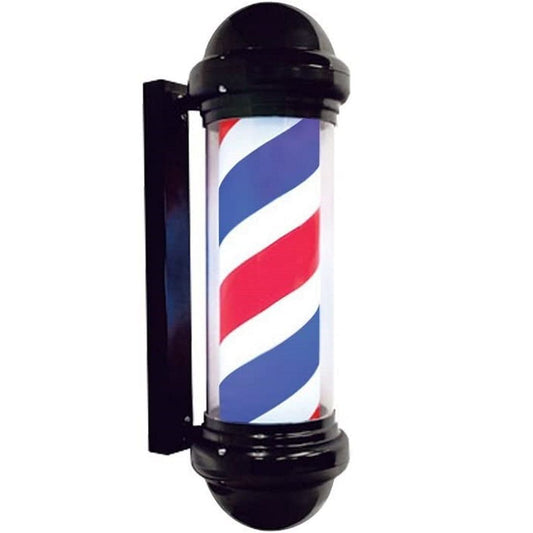 Barber Pole Rotating (black caps)