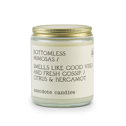{Anecdote Candles} Coconut Soy Wax Blend Candle :: Bottomless Mimosas :: Citrus & Bergamot