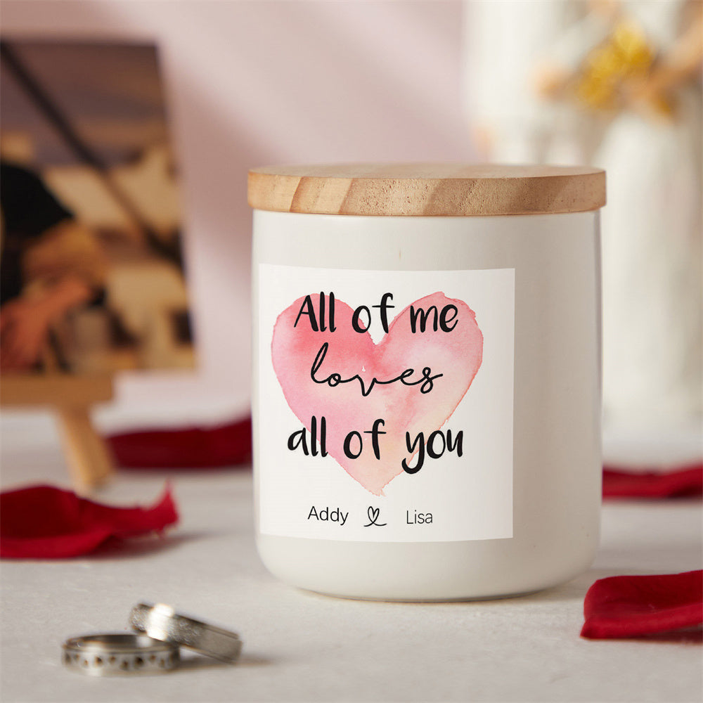 Custom Name Large Jar Candle Home Decorative Fragrance Candles Gift