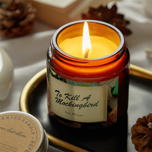 Custom Name Aromatherapy Natural Soy Candles Home Decorative Gift