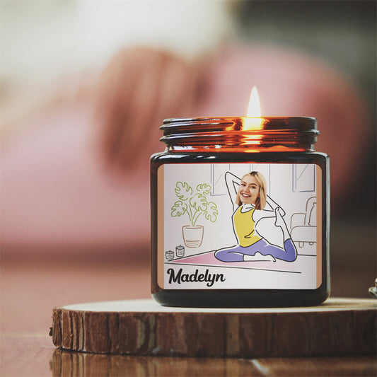 Custom Yoga Candle Natural Soy Aromatherapy Home Decorative Candles