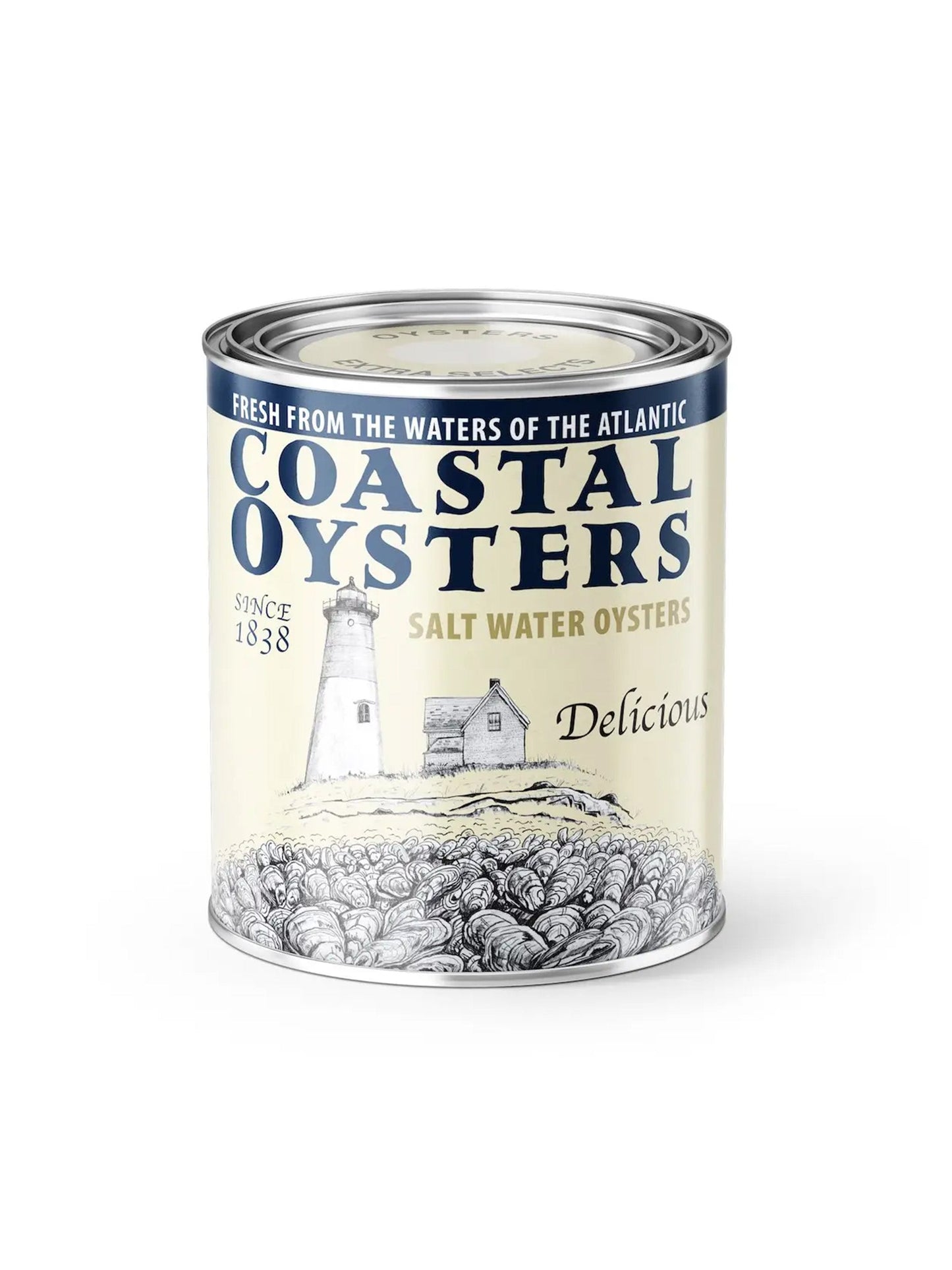 Coastal Oysters Vintage Oyster Style Candle