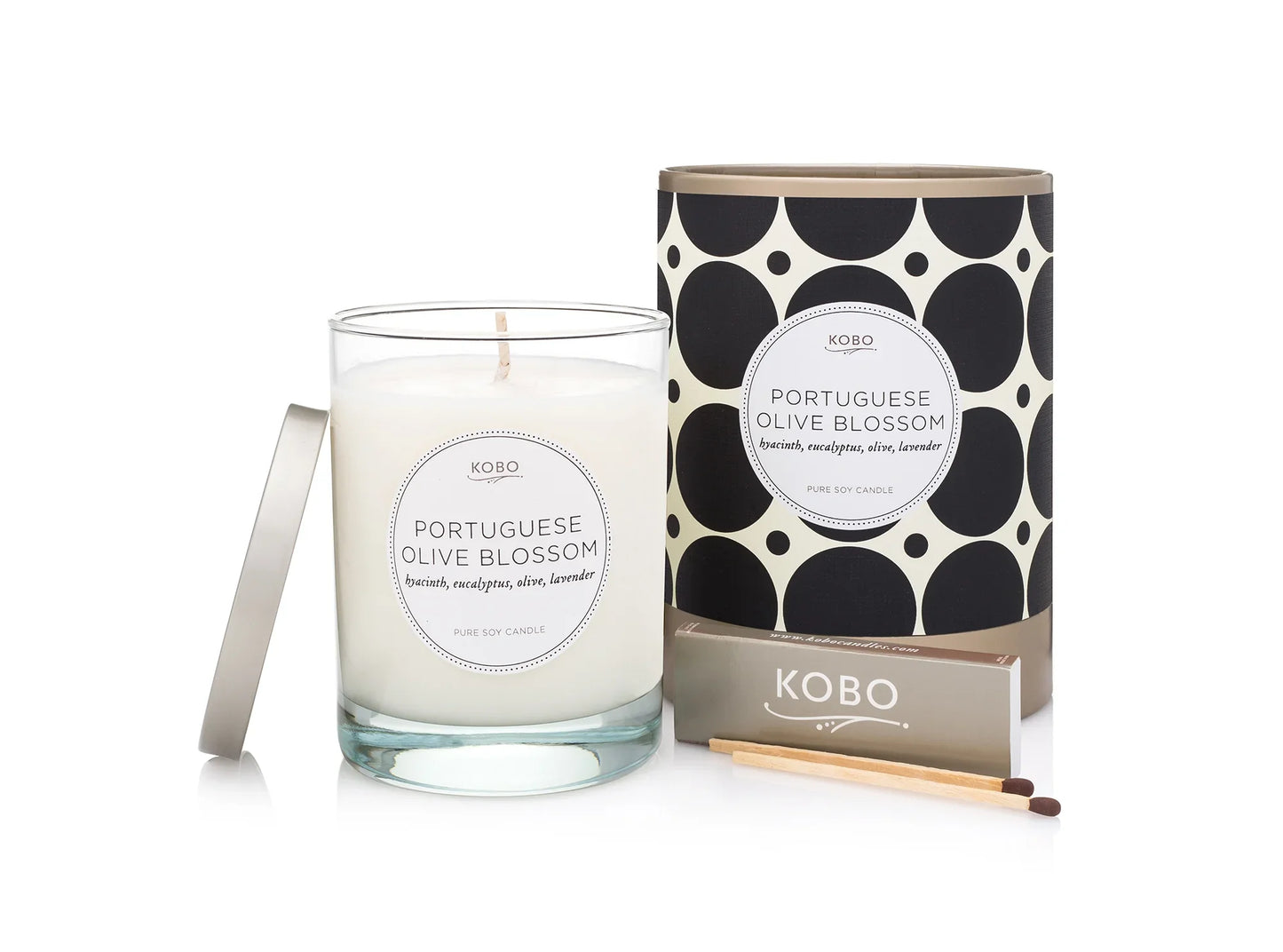 {KOBO Candles} Pure Soy Candle :: Coterie Collection :: Portuguese Olive Blossom