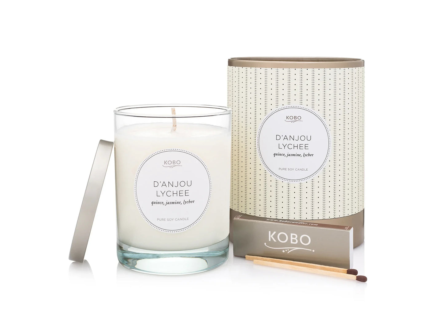 {KOBO Candles} Pure Soy Candle :: Coterie Collection :: D'Anjou Lychee