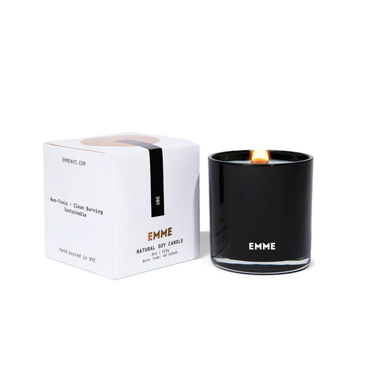 Emme Ube Wood Wick Candle