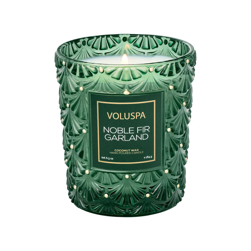 {Voluspa} Classic Jar Candle :: Noble Fir Garland