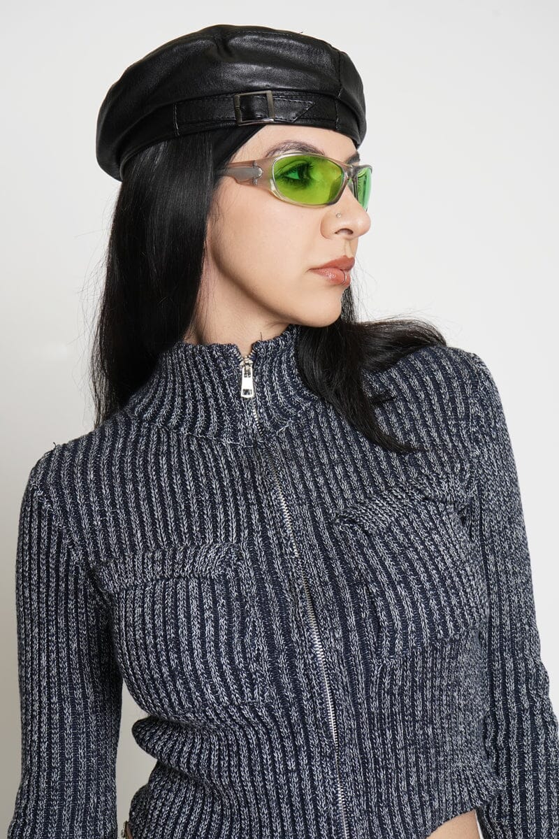 Tom Leatherette Beret