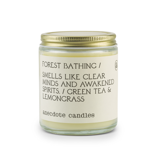 {Anecdote Candles} Coconut Soy Wax Blend Candle :: Forest Bathing :: Green Tea & Lemongrass