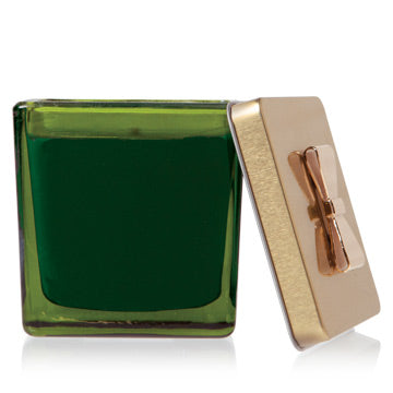 {Thymes} Frasier Fir Aromatic Candle :: Green Glass :: Gold Gift Box Lid