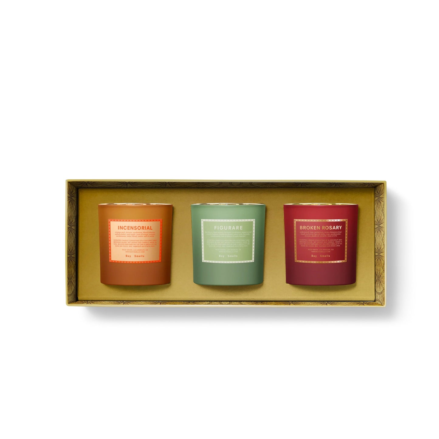 Boy Smells Holiday 22 Votive Trio 3 oz Candle Set