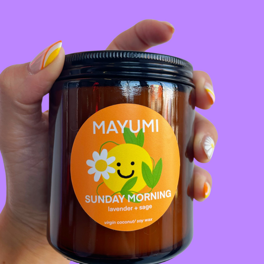 SUNDAY MORNING CANDLE: lavender + sage + sandalwood