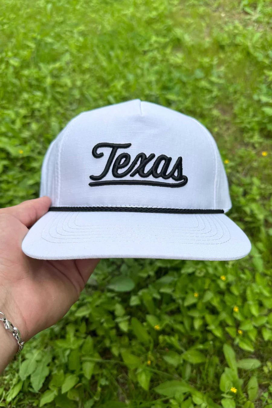 Texas Script Cap - White