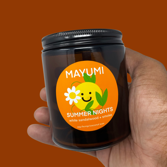 SUMMER NIGHTS CANDLE: white sandalwood + smoke