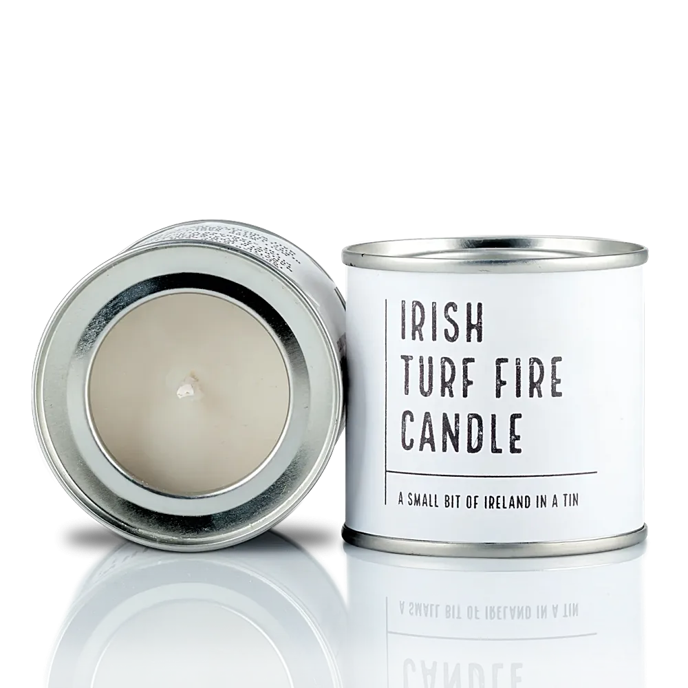 Irish Turf Fire Candle Tin