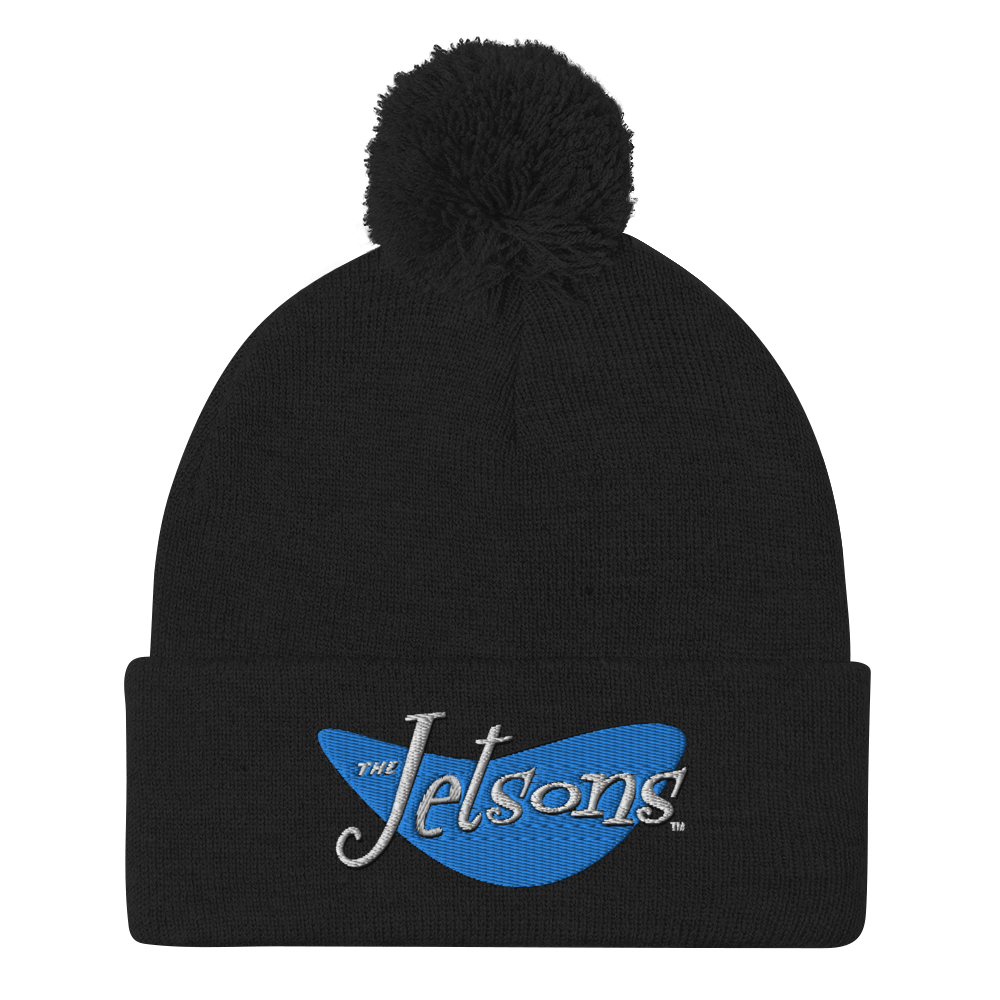 The Flintstones Logo Pom Pom Knit Beanie