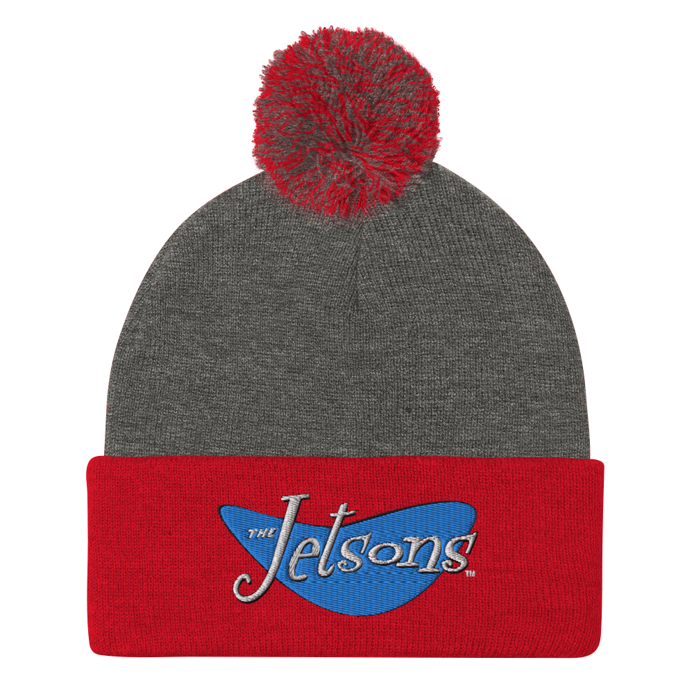 The Flintstones Logo Pom Pom Knit Beanie