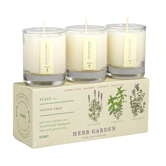 {KOBO Candles} Pure Soy Candle :: Plant The Box Collection :: Herb Garden