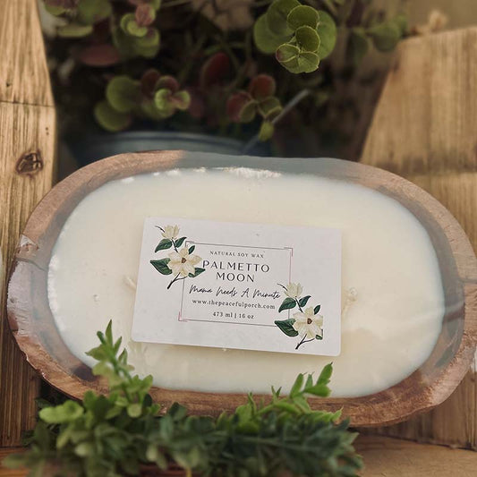 Mama Needs A Minute Dough Bowl Candle