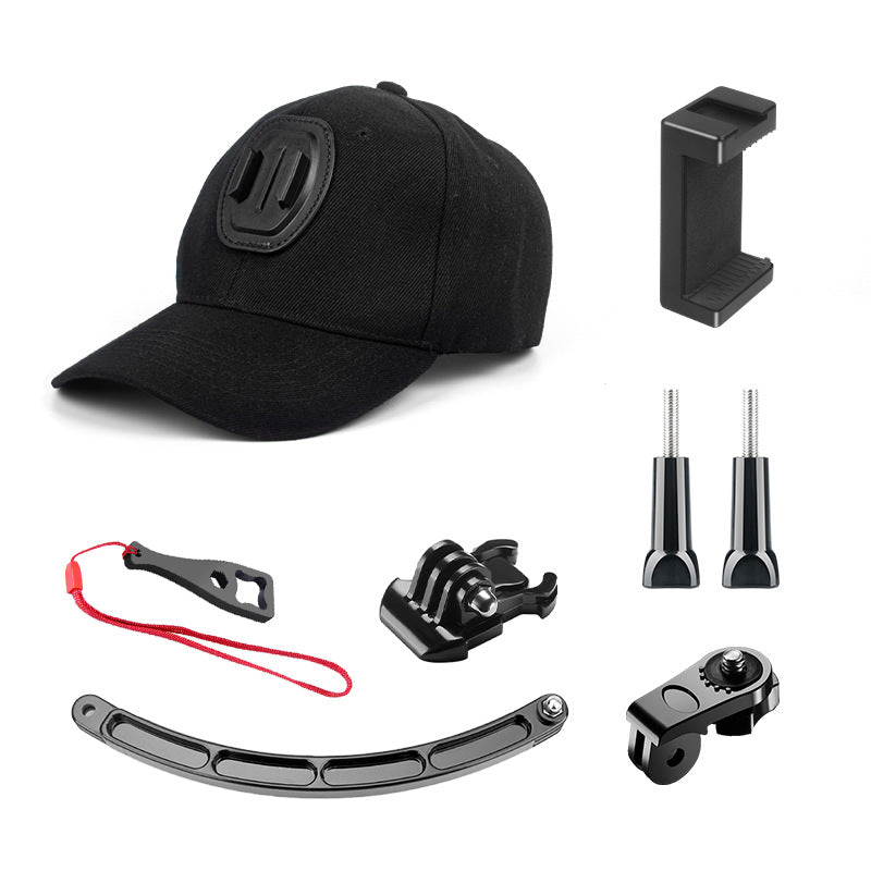 Action Camera Hat Clip Accessories New Mobile Phone Camera Camera Hat Bracket Set
