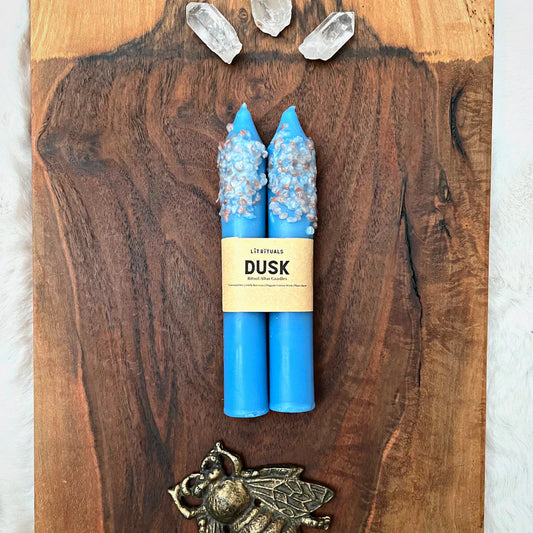 {Lit Rituals} Beeswax Altar Candles :: Large :: Dusk :: Set of 2