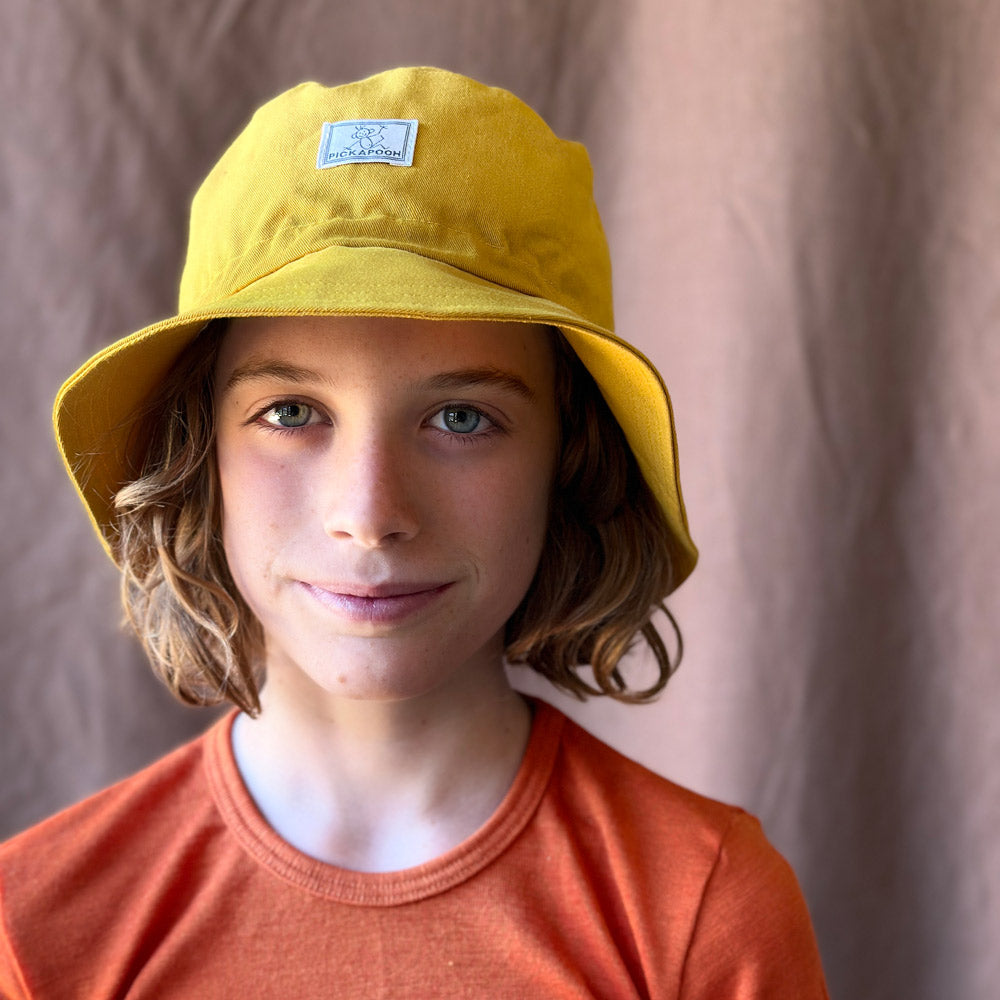 Bucket Hat in 100% Organic Cotton - UV60+ (9m-8y+)