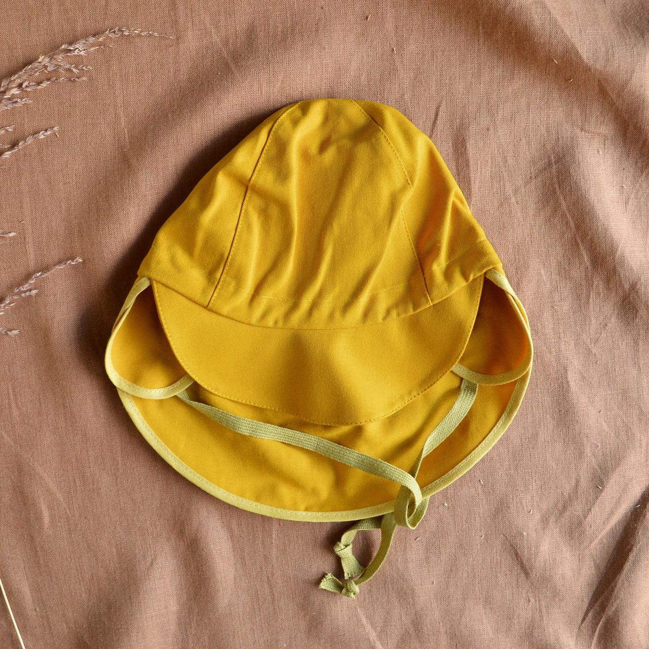 Tom Baby Legionnaire Sun Cap with Ear Cover in Organic Cotton UV60+ (1m-4y+)