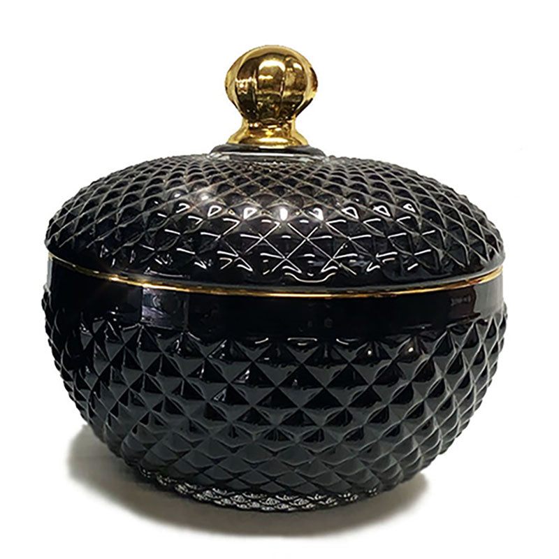 Boudoir Glass Notre Dame Cathedral Scented Candle by Lisa Carrier Designs Candles Lisa Carrier Designs Black