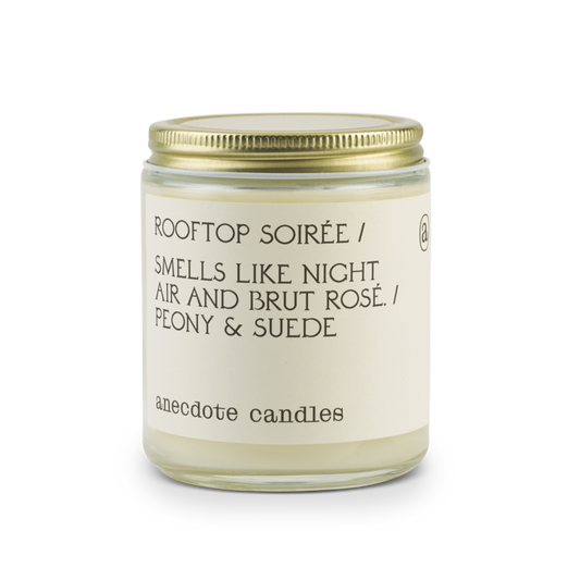 {Anecdote Candles} Coconut Soy Wax Blend Candle :: Rooftop Soiree :: Peony & Suede