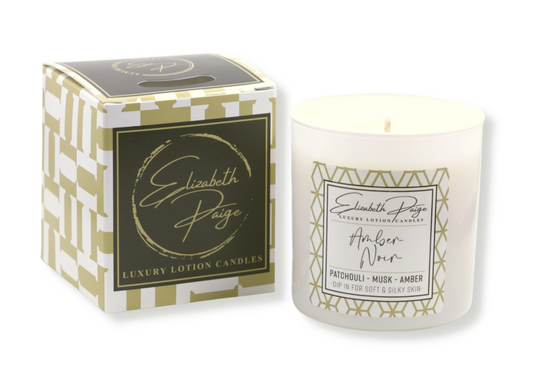 Soy Lotion Candle ( Amber Noir ) 9oz.