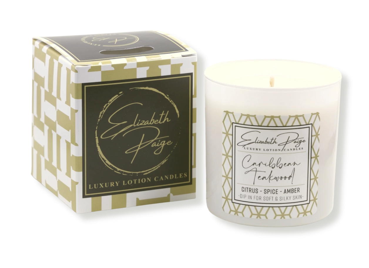 Soy Lotion Candle ( Caribbean Teakwood ) 9oz.