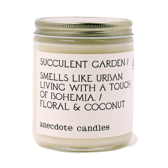 {Anecdote Candles} Coconut Soy Wax Blend Candle :: Succulent Garden :: Floral & Coconut