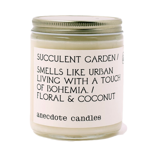{Anecdote Candles} Coconut Soy Wax Blend Candle :: Succulent Garden :: Floral & Coconut
