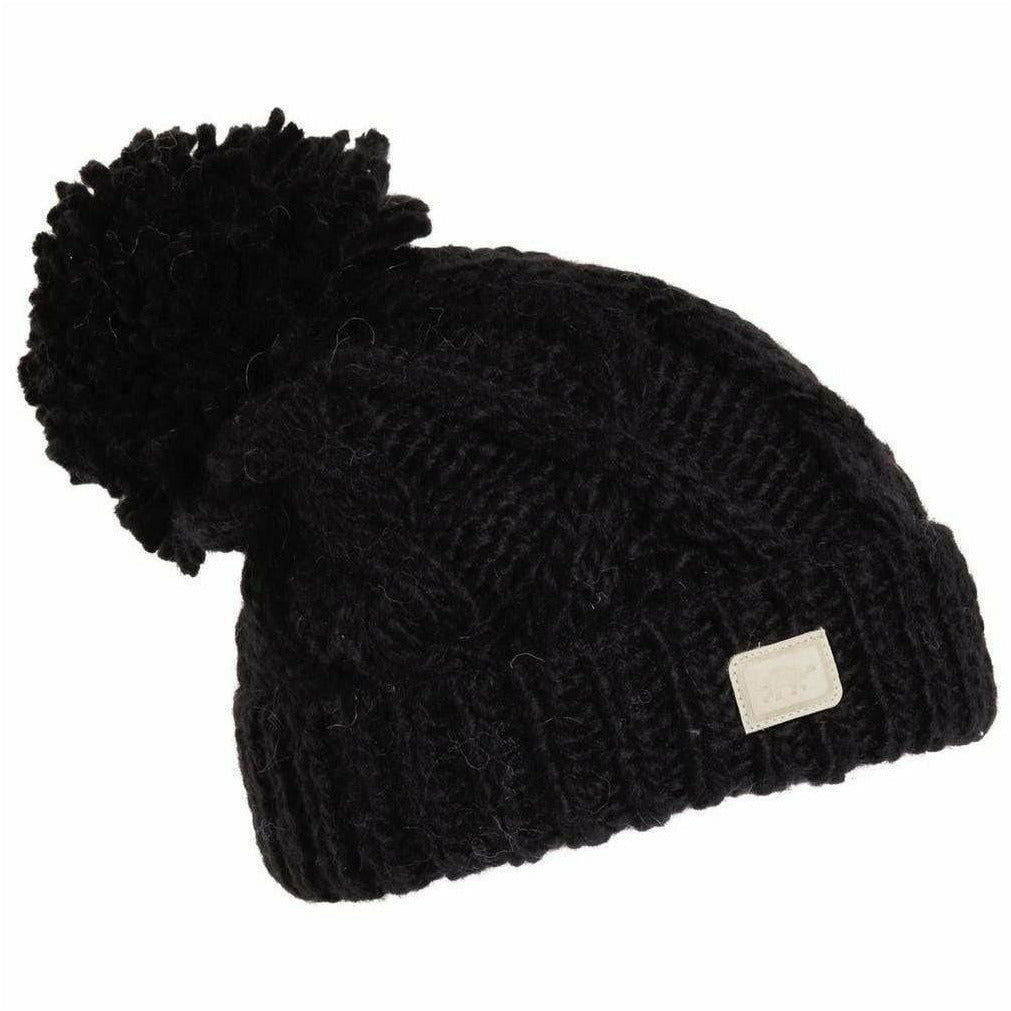 1 Sugar Bowl Hand Knit Beanie  -  One Size 1 Most / Black