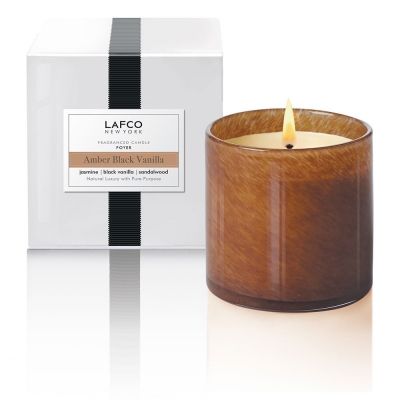 Amber Black Vanilla Foyer Candle