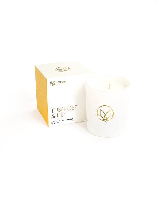 {Musee Bath} Soy Candle :: Amanda Gorman Quote :: Tuberose + Lily