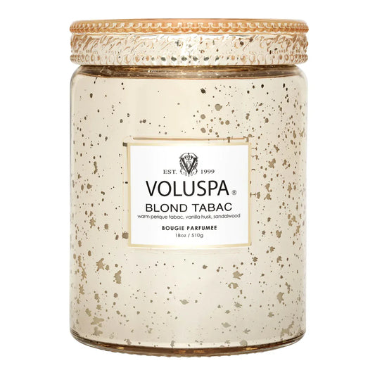 Voluspa Blond Tabac Large Glass Jar